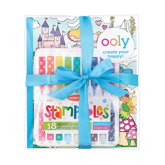 OOLY Princesses &#x26; Fairies Stampables Coloring Pack